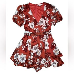 NWOT Allison & Kelly Floral Romper Size L